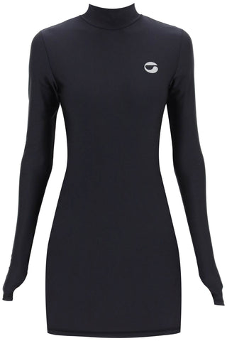 Coperni high neck mini dress in jersey COPJS60545 BLACK
