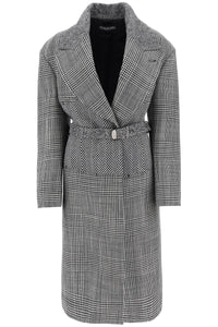 Tom ford cashmere patchwork coat CP1579 FAX1083 BLACK CHALK