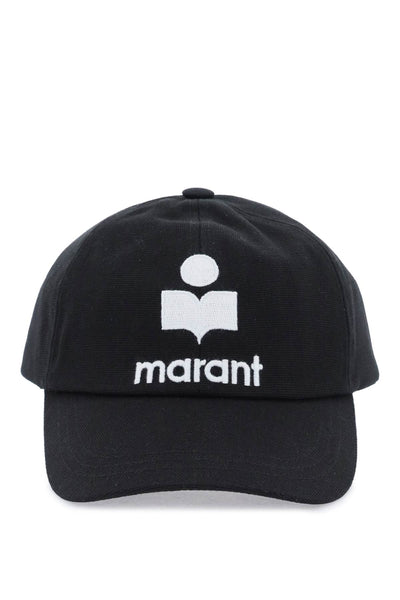 Isabel marant tyron baseball cap CQ001XFB A3C05A BLACK ECRU