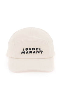 Isabel marant tedji baseball cap CQ008XFA A2C08A ECRU BLACK