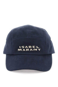 Isabel marant tedji baseball cap CQ008XFA A2C08A MIDNIGHT ECRU