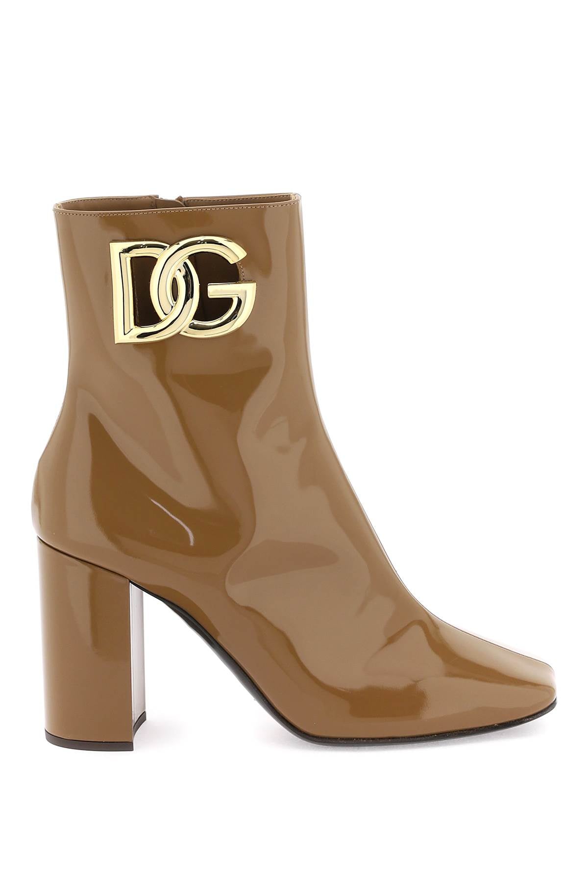 Dolce & gabbana dg logo ankle boots CT1001 A1037 CARAMELLO