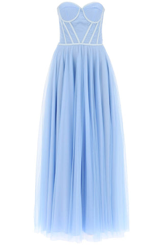 1913 dresscode maxi tulle bustier gown DCW429 TU SKY