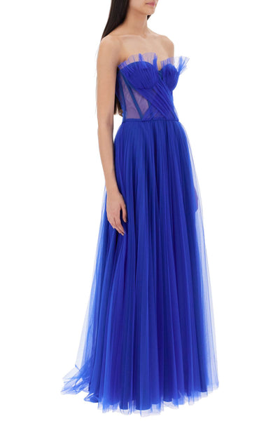 1913 dresscode long bustier dress DCW439 TU ELECTRIC BLUE