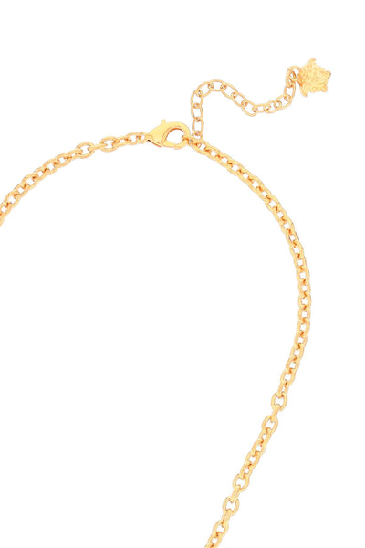 Versace la medusa necklace with crystals DG1I125 DJMX CRYSTAL VERSACE GOLD