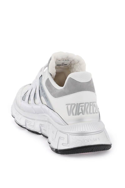 Versace 'trigreca' sneakers DSU8094 1A07042 WHITE SILVER