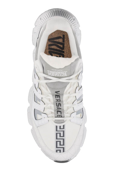 Versace 'trigreca' sneakers DSU8094 1A07042 WHITE SILVER