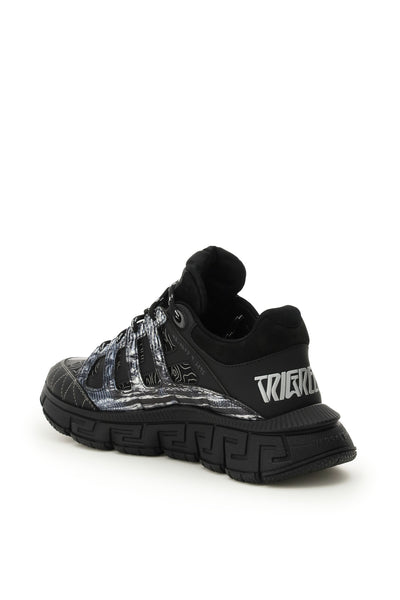 Versace trigreca sneakers DSU8094 D18TCG BLACK SILVER