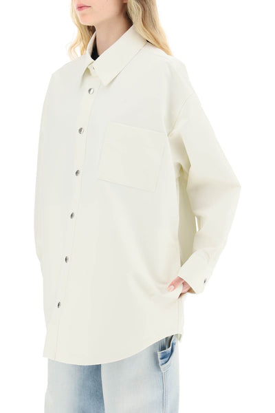 Khrisjoy oversized boyfriend shirt jacket DSW007NYNY OFF WHITE