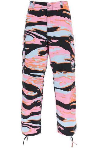 Erl camouflage cargo pants ERL06P003 ERL PINK RAVE CAMO 2