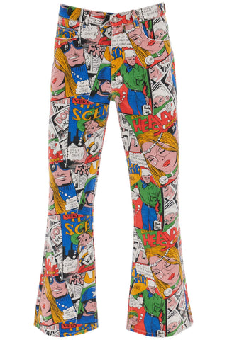 Erl comic jeans ERL06P011 ERL COMIC BOOK 1