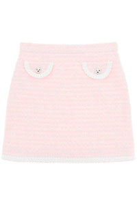 Alessandra rich tweed mini skirt FAB3179 F3799 LIGHT PINK