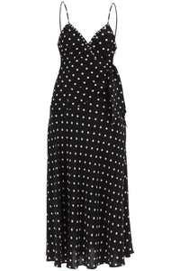 Alessandra rich polka dot slip dress with studs and rhinestones FAB3413 F3906 BLACK PINK