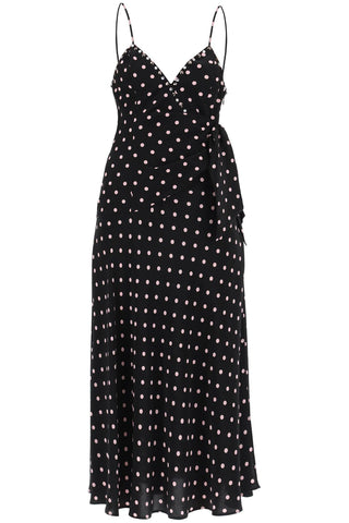 Alessandra rich 飾釘與水鑽圓點吊帶裙 FAB3413 F3906 黑色粉紅色