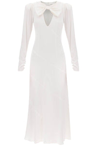 Alessandra rich long dress in silk satin FAB3432 F2569 WHITE