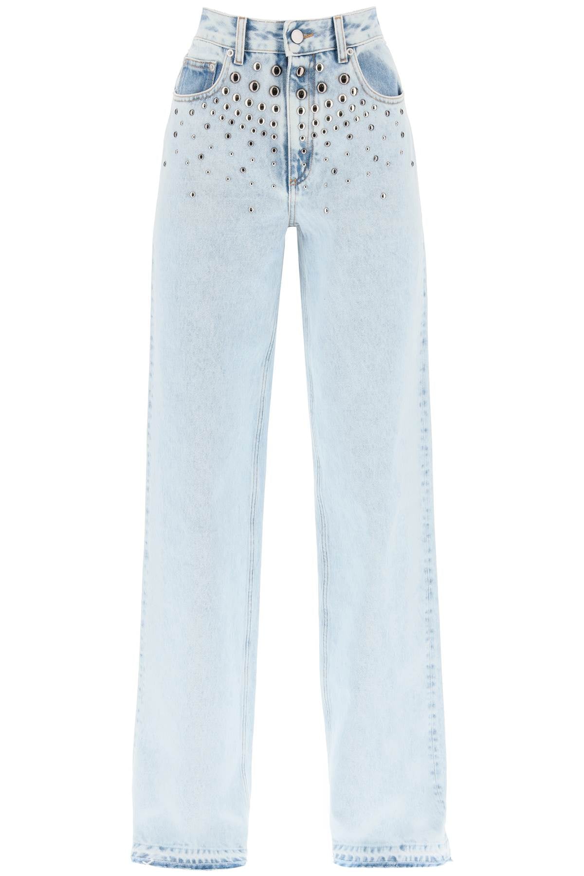 Alessandra rich jeans with studs FABX3647 F4256 LIGHT BLUE