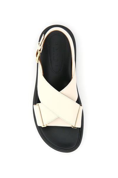 Marni fussbett sandals FBMS015701P3614 SILK WHITE