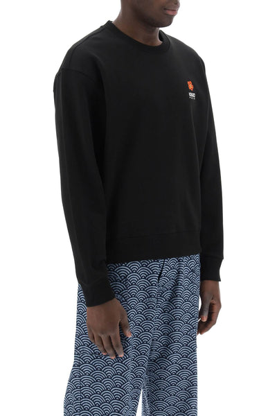 Kenzo sweatshirt with bok‚àö¬Æ flower patch FD55SW4404MF BLACK