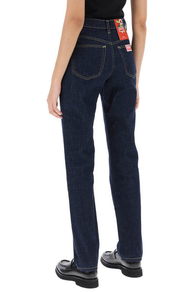 Kenzo asagao regular fit jeans FD62DP2106B1 RINSE BLUE DENIM