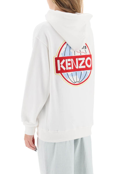 Kenzo kenzo 世界刺繡連帽衫 FD62SW0674MB BLANC CASSE
