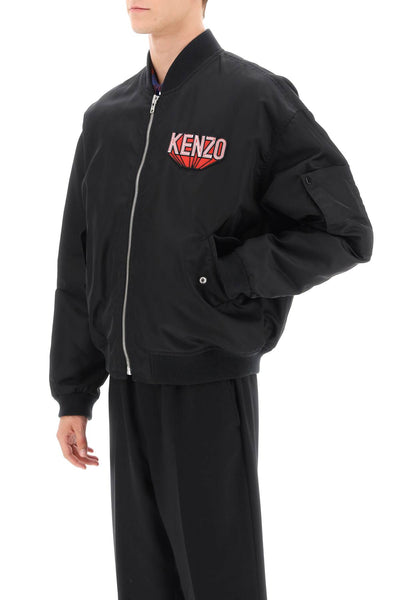 Kenzo kenzo 3d 校隊飛行員夾克 FD65BL1279OC 黑色