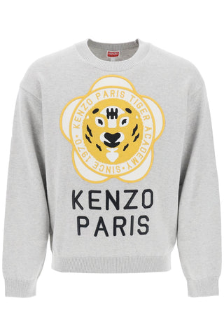 Kenzo tiger academy crew-neck sweater FD65PU4293BB GRIS CLAIR