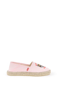 Kenzo canvas espadrilles with logo embroidery FE52ES020F81 ROSE CLAIR