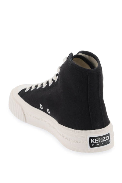 Kenzo canvas kenzo foxy high-top sneakers FE52SN025F72 NOIR
