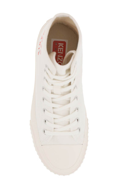 Kenzo canvas high-top sneakers FE52SN025F76 WHITE