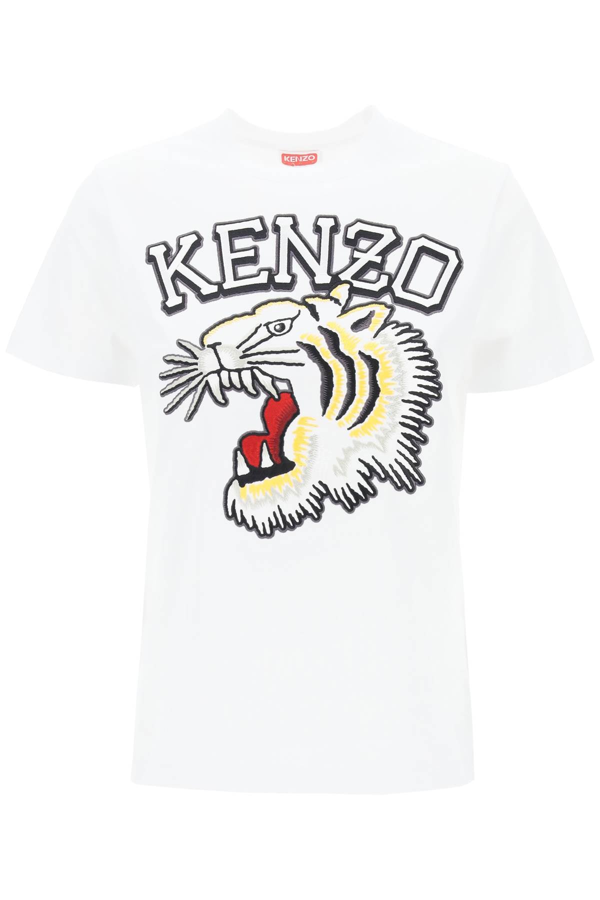 Kenzo Tiger 大學隊圓領 T 卹 FE52TS1164SG OFF WHITE