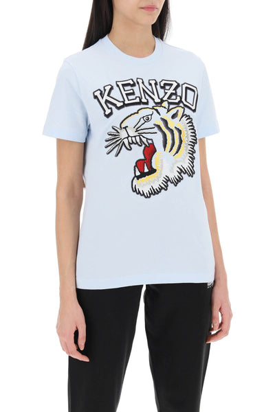 Kenzo Tiger 大學隊圓領 T 卹 FE52TS1164SG BLEU CLAIR