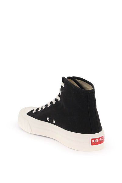 Kenzo canvas high-top sneakers FE55SN025F76 BLACK