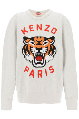 Kenzo 'lucky tiger' oversized sweatshirt FE58SW0104MF GRIS CLAIR