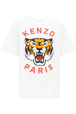 Kenzo lucky tiger crew-neck t-shirt FE58TS0064SG OFF WHITE