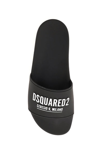 Dsquared2 'ceresio 9' 橡膠拖鞋 FFM0023 17205014 黑色