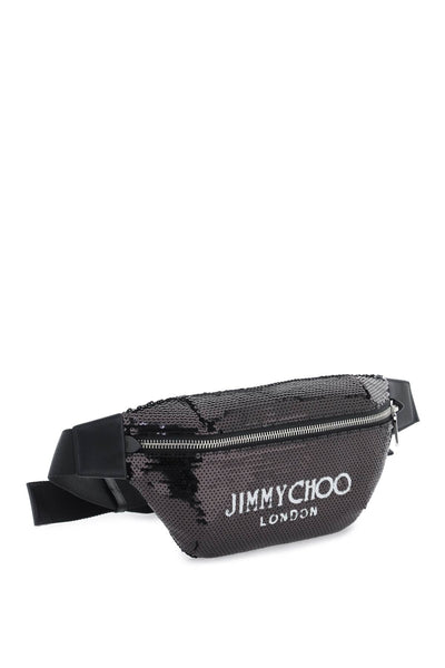 Jimmy choo finsley beltpack FINSLEY AKH BLACK WHITE SILVER