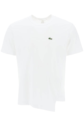 Comme des garcons shirt x lacoste asymmetrical t-shirt FL T014 W23 WHITE