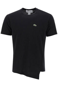 Comme des garcons shirt x lacoste asymmetrical t-shirt FL T014 W23 BLACK