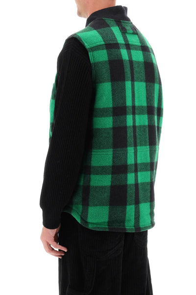 Filson mackinaw wool vest FMGIL0017W0253 ACID GREEN BLACK