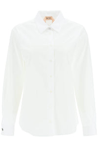 N.21 shirt with jewel buttons G011 0605 BIANCO OTTICO