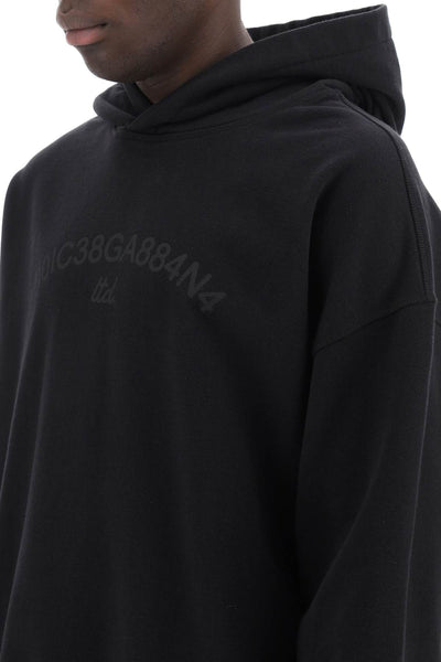 Dolce & gabbana hooded sweatshirt with logo print G9AKAT HU7PP NERO