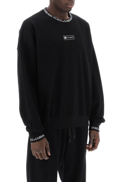 Dolce & gabbana "oversized sweatshirt with G9AQVT HU7AL NERO