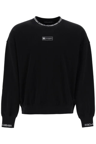 Dolce & gabbana "oversized sweatshirt with G9AQVT HU7AL NERO