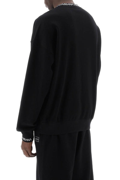 Dolce & gabbana "oversized sweatshirt with G9AQVT HU7AL NERO