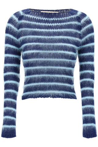 Marni striped cotton and mohair pullover GCMD0512Q0UFCB21 BLUMARINE