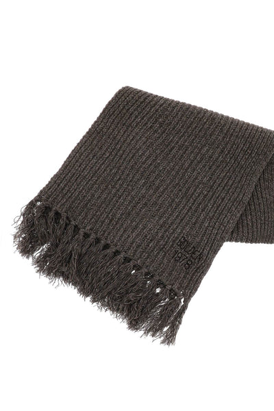 Golden goose journey wool and cashmere scarf GUP01629 P001288 ASH BROWN