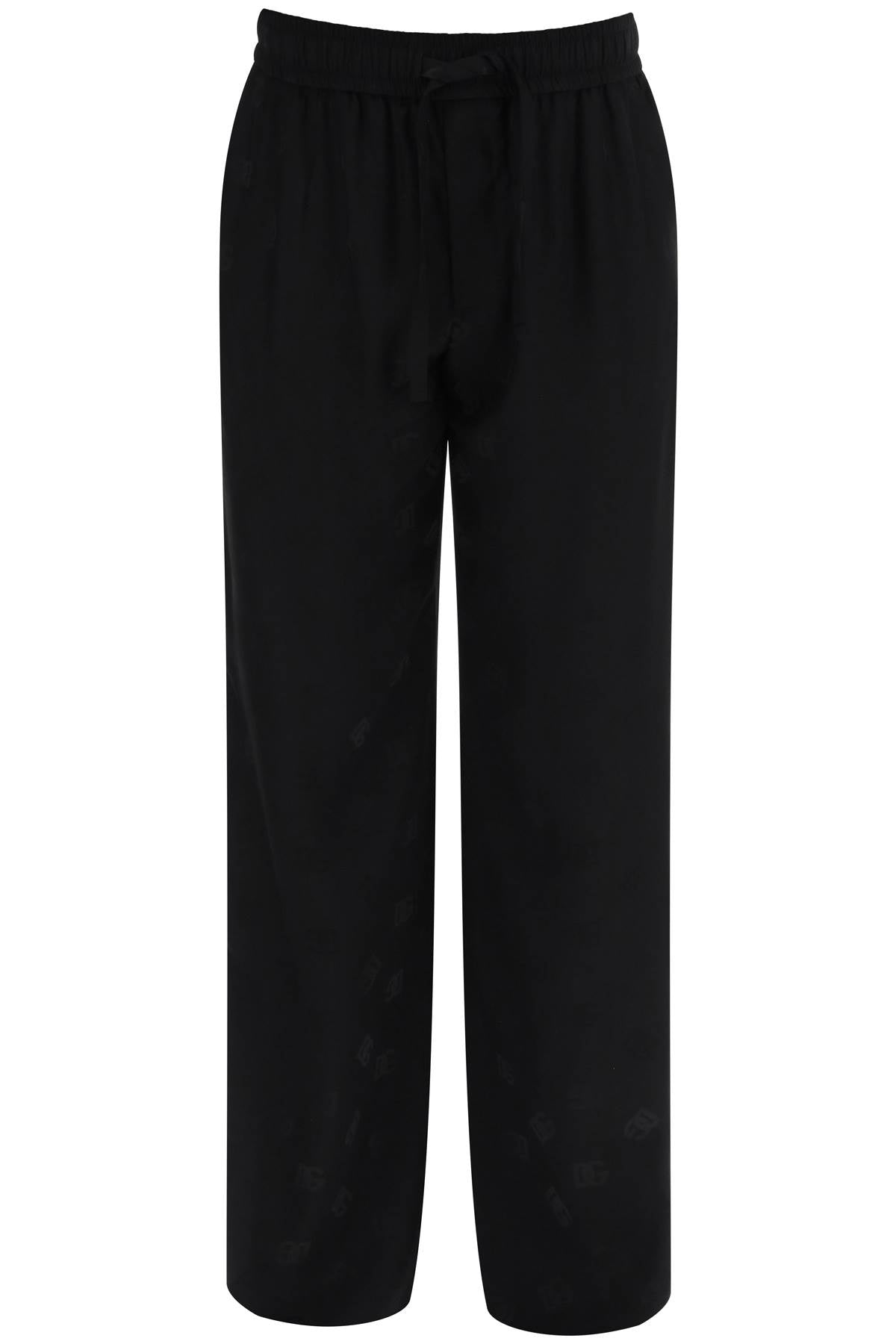 Dolce & gabbana dg jacquard pants GV4MHT FJ8AM NERO