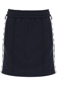 Golden goose sporty skirt with contrasting side bands GWP01550 P000521 DARK BLUE WHITE