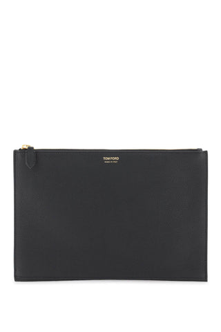 Tom ford grained leather pouch H0486 LCL213G BLACK
