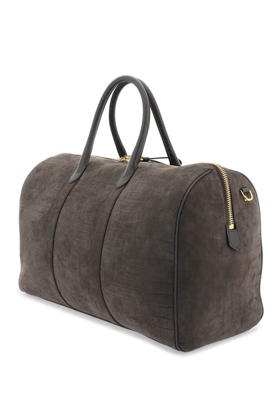 Tom ford suede duffle bag H0560 LCL379G FANGO